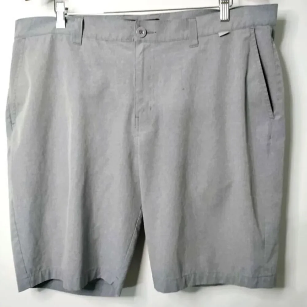 Travis Mathew Gray Stretch Performance Golf‎ Resort Preppy Beach Shorts Men 40